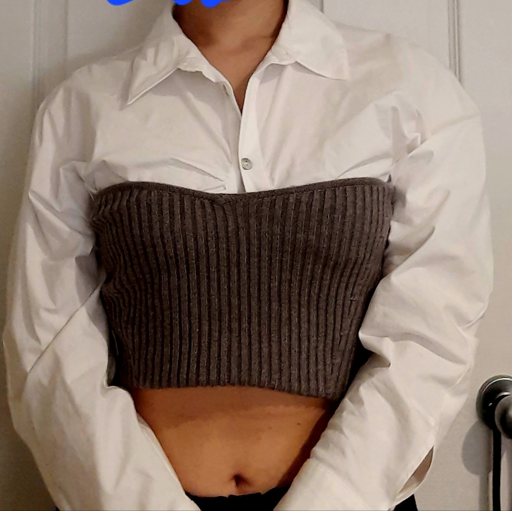 Zara grey sweater NWOT